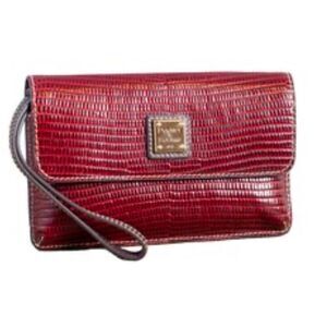 NWT Dooney & Bourke Lizard Embossed Leather Wallet